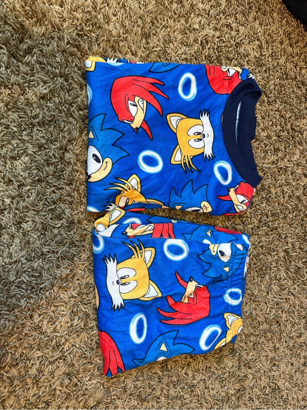 Children's Blue Cartoon Character Pajama Set - Cozy Two-Piece
